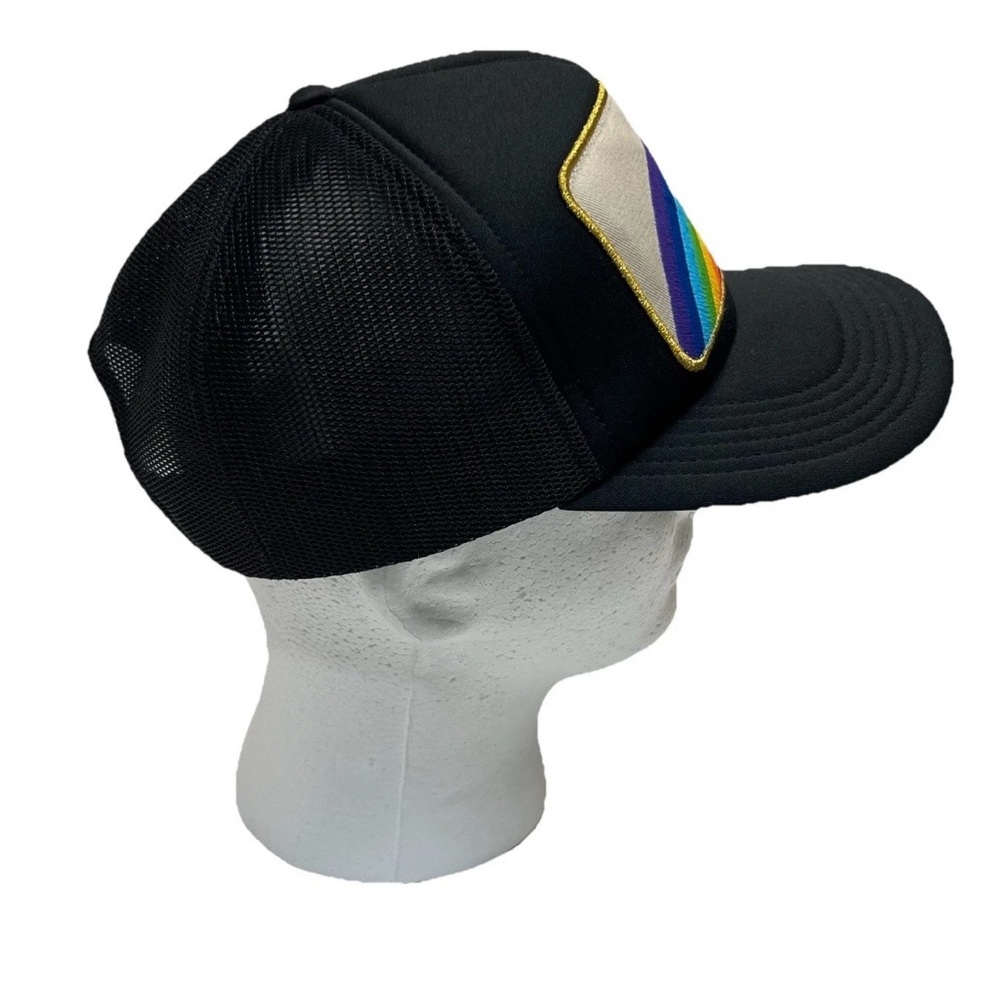 Spiritual Gangster Rainbow Trucker Hat Black Mesh Snapback OS - Picture 4 of 7